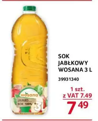 Selgros SOK JABŁKOWY WOSANA 3 L oferta