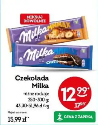 Żabka Czekolada Milka 250-300 g oferta