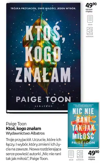 Empik Ktoś, kogo znałam Paige Toon oferta