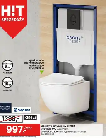 Leroy Merlin Zestaw podtynkowy Grohe oferta
