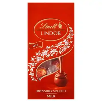 Groszek Lindt Lindor Praliny z czekolady mlecznej z nadzieniem 100 g oferta
