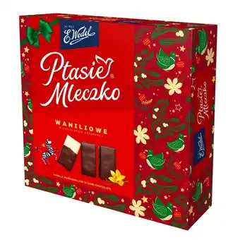 Euro Sklep E. Wedel Ptasie mleczko waniliowe w czekoladzie deserowej 340 g oferta
