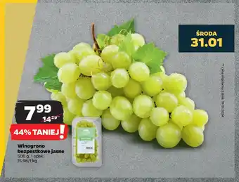 Winogrono bezpestkowe jasne