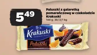 Netto Paluszki z galaretką pomarańczową w czekoladzie Krakuski oferta