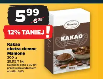 Netto Kakao ekstra ciemne Mamone oferta