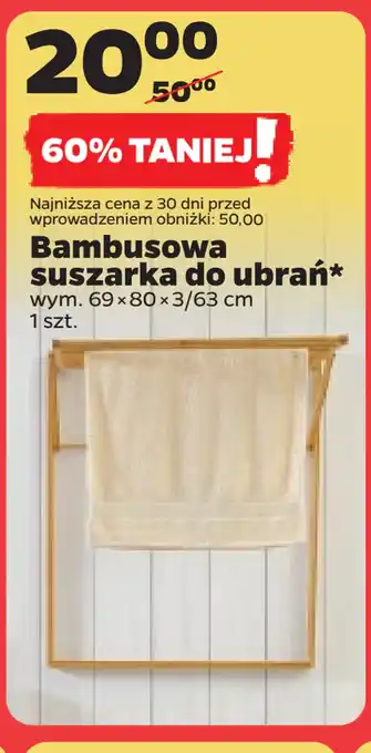 Netto Bambusowa suszarka do ubrań oferta