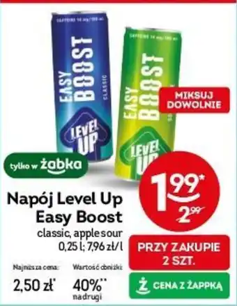 Żabka Napój Level Up Easy Boost 250 ml oferta