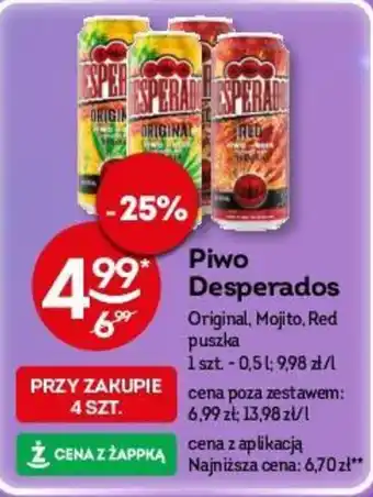 Żabka Piwo Desperados 500 ml oferta