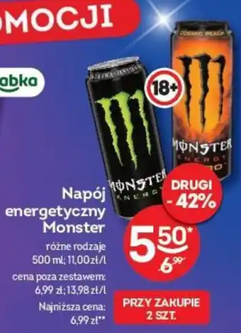Żabka Napój energetyczny Monster 500 ml oferta