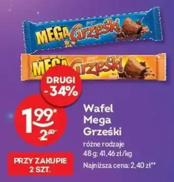 Żabka Wafel Mega Grześki 48 g oferta