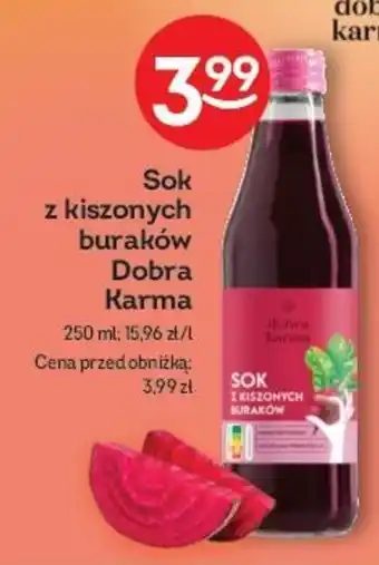 Żabka Sok z kiszonych buraków Dobra Karma 250 ml oferta