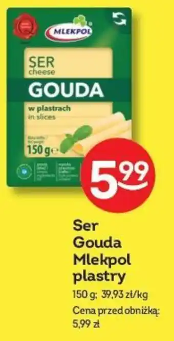 Żabka Ser Gouda Mlekpol plastry 150 g oferta
