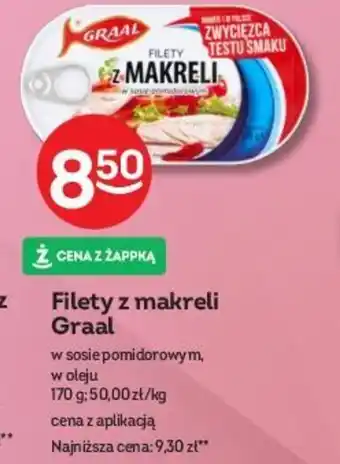 Żabka Filety z makreli Graal 170 g oferta