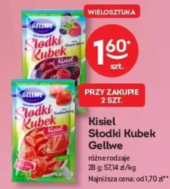 Żabka Kisiel Słodki Kubek Gellwe 28 g oferta