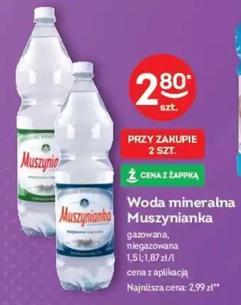 Żabka Woda mineralna Muszynianka 1,5 L oferta