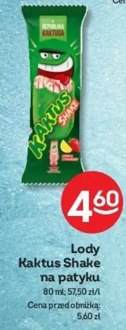 Żabka Lody Kaktus Shake na patyku 80 ml oferta