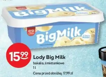 Żabka Lody Big Milk 1 L oferta
