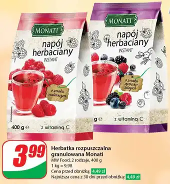 Dino Herbatka rozpuszczalna granulowana Monati 400 g oferta