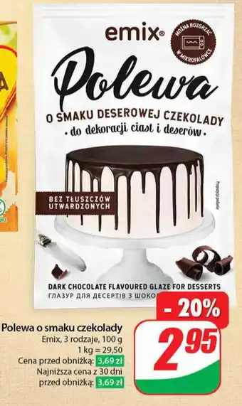 Dino Polewa o smaku czekolady 100 g oferta