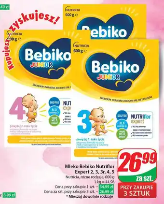 Dino Mleko Bebiko Nutriflor Expert 2, 3, 3r, 4, 5 600 g oferta