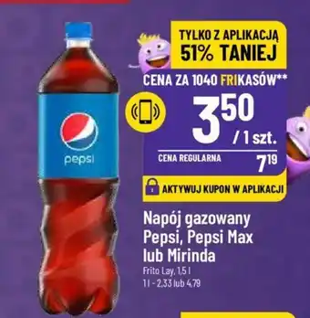 Polomarket Napój gazowany Pepsi, Pepsi Max lub Mirinda Frito Lay, 1,5 l oferta