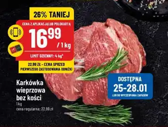 Polomarket Karkówka wieprzowa bez kości 1 kg oferta