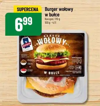 Polomarket Burger wołowy w bułce Konspol, 170 g oferta