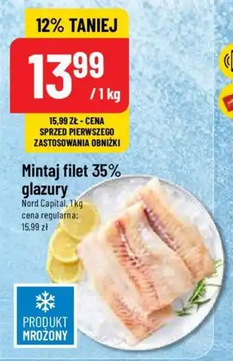 Polomarket Mintaj filet 35% glazury 1 kg oferta