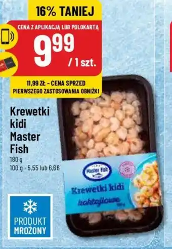Polomarket Krewetki kidi Master Fish 180 g oferta