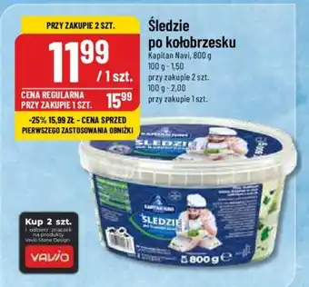 Polomarket Śledzie po kołobrzesku Kapitan Navi, 800 g oferta
