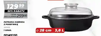 Polomarket PATELNIA GŁĘBOKA Z POKRYWKĄ VAVIO oferta
