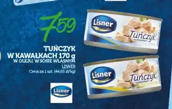 Topaz TUŃCZYK W KAWAŁKACH LISNER 170 g oferta