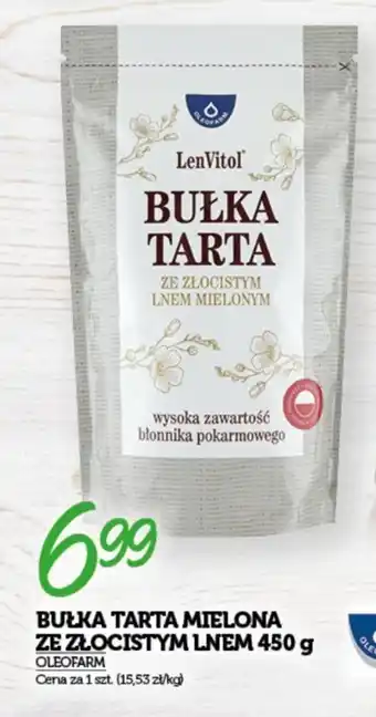 Topaz BUŁKA TARTA MIELONA ZE ZŁOCISTYM LNEM OLEOFARM 450 g oferta