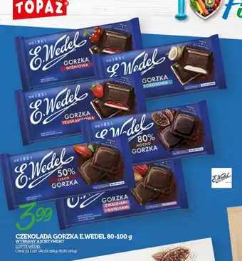 Topaz CZEKOLADA GORZKA E.WEDEL 80-100 g oferta