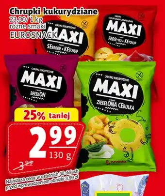 Prim Market Chrupki kukurydziane EUROSNACK 100g oferta