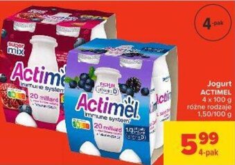 Carrefour Jogurt Actimel 4x100g oferta