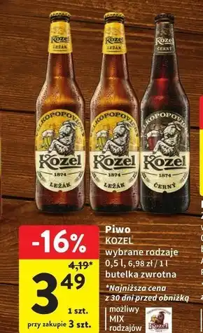 Intermarche Kozel Ležák Piwo jasne 500 ml oferta