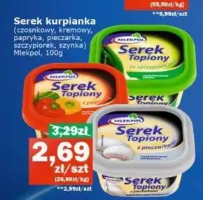 Społem Mlekpol Serek topiony kremowy 100 g oferta