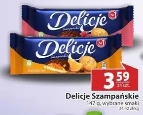 Nasz Sklep Delicje Szampańskie Biszkopty z galaretką pomarańczową oblewane czekoladą 147 g oferta