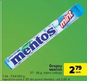 Mentos Mint Cukierki do żucia 38 g