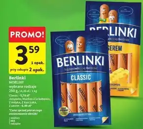 Intermarche Berlinki Kiełbasa z serem 250 g oferta