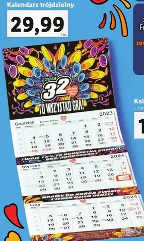 Lidl Kalendarz WOŚP oferta