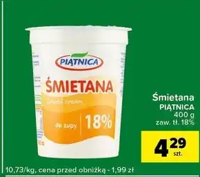 Carrefour Express Piątnica Śmietana 18 % 400 g oferta