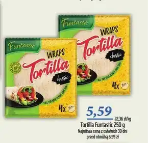 Społem Funtastic Tortilla pszenna 250 g (4 x 62,5 g) oferta