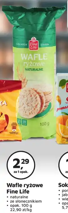Odido Wafle ryżowe Fine Life 100g oferta