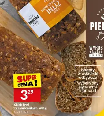 Twój Market Chleb żytni ze słonecznikiem 400 g oferta