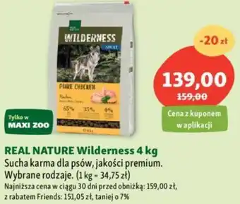 Maxi Zoo REAL NATURE Wilderness 4 kg oferta