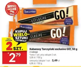 Twój Market Kabanosy Tarczyński exclusive GO! 50 g oferta