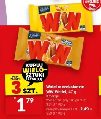 Twój Market Wafel w czekoladzie WW Wedel 47 g oferta