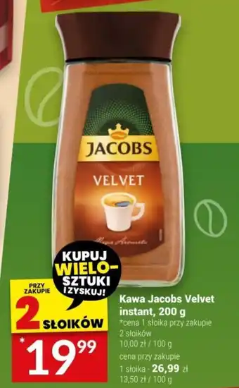 Twój Market Kawa Jacobs Velvet instant 200g oferta